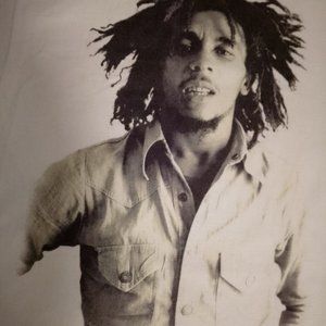 Bob Marley t-shirt with Signature, Men's Large